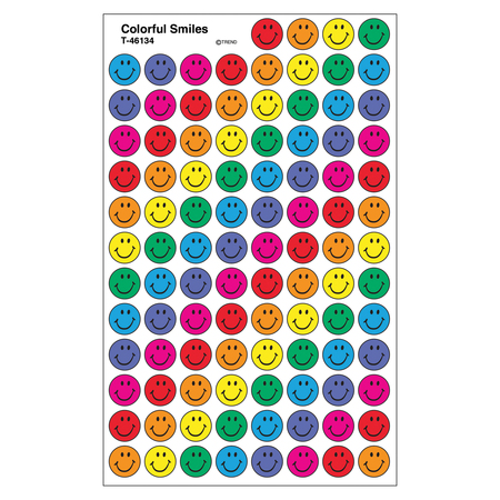 TREND ENTERPRISES Colorful Smiles superSpots® Stickers, PK4800 T46134